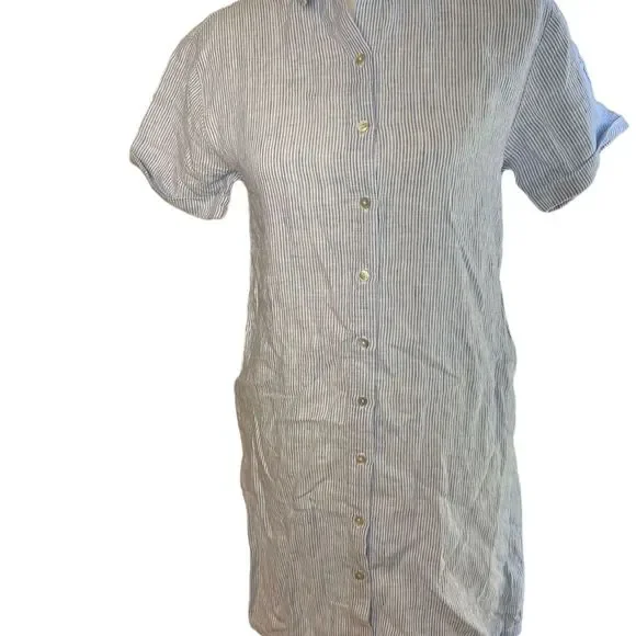 Tahari | Dresses | Tahari Womens Linen Mini Shirt Dress Blue White Striped Short Sleeve Xs | Poshmark Tahari | Dresses | Tahari Womens Linen Mini Shirt Dress Blue White Striped Short Sleeve Xs | Poshmark